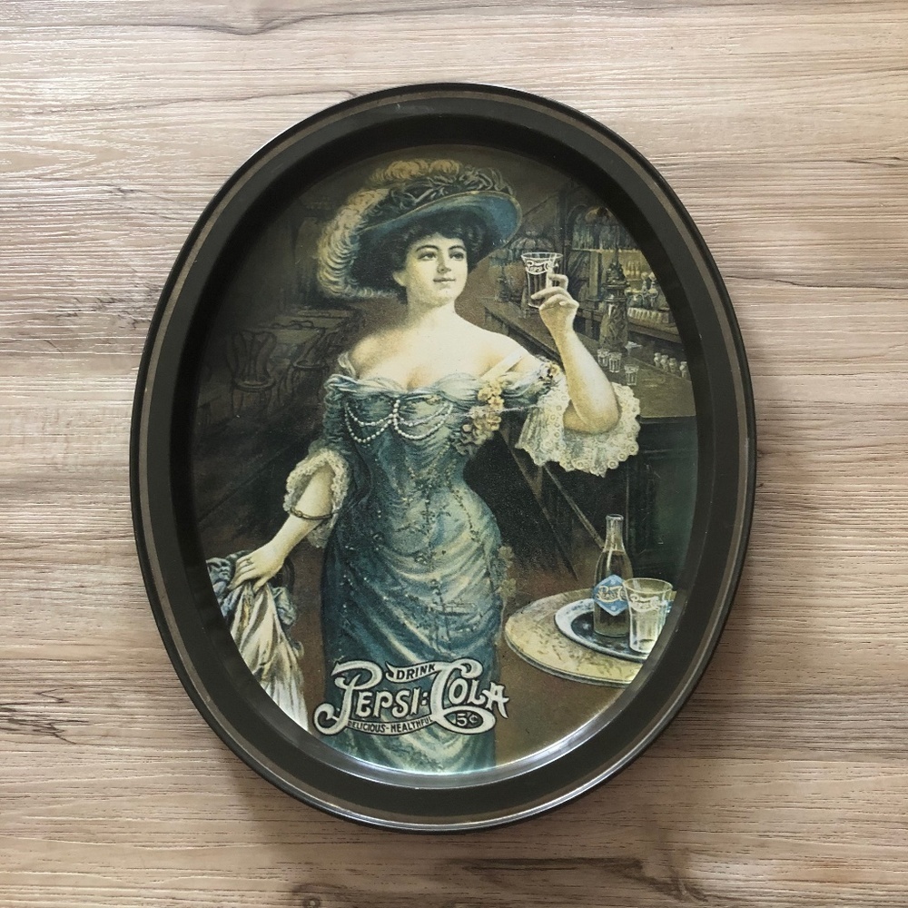 VINTAGE!! Pepsi Cola Tin Tip Tray